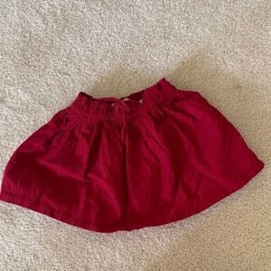 Zara Baby Girl Collection Red corduroy skirt NWT